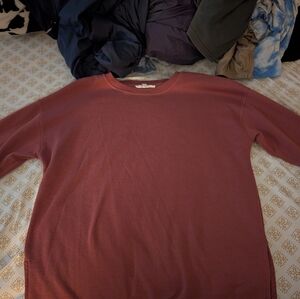 Crewneck Pullover Sweater in Dusty Rose